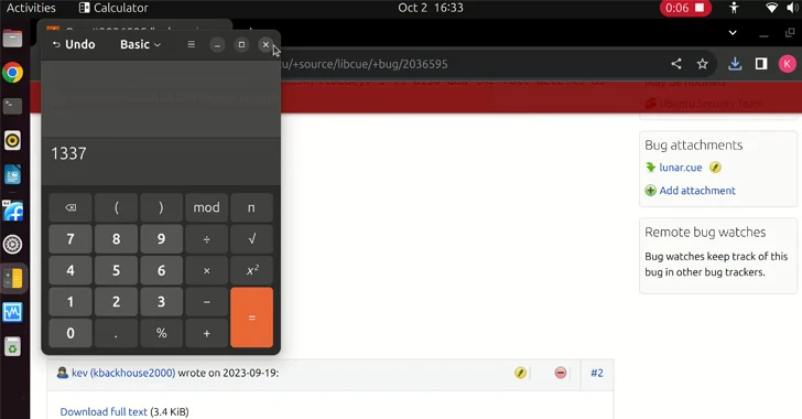 libcue Kütüphane Kusuru, RCE Saldırılarına Karşı Savunmasız GNOME Linux Sistemlerini Açıyor
